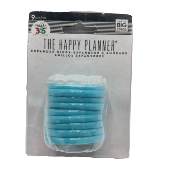 Happy Planner Expander Discs Me & My Big Ideas Create 365 Pack Of 9 Blue 1.75" - Picture 1 of 6